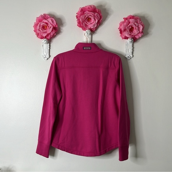 Vineyard Vines Brushed Terry Relaxed Shep Shirt in HTF color Berry, Medium. - Picture 12 of 13